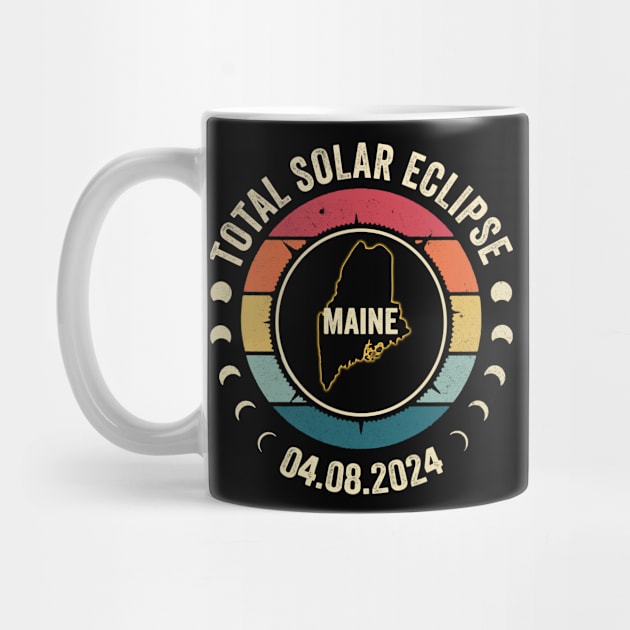 Maine Total Solar Eclipse 2024 American Totality April 8 by Sky at night